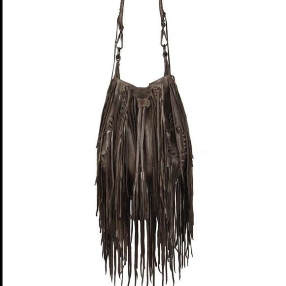 ALL SAINTS Spitalfields BoHo Leather Fringe Bag. This bag is beyond gorgeous! - Picture 6 of 15
